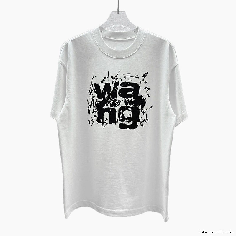 Alexander Wang Graffiti Street Style White T-Shirt