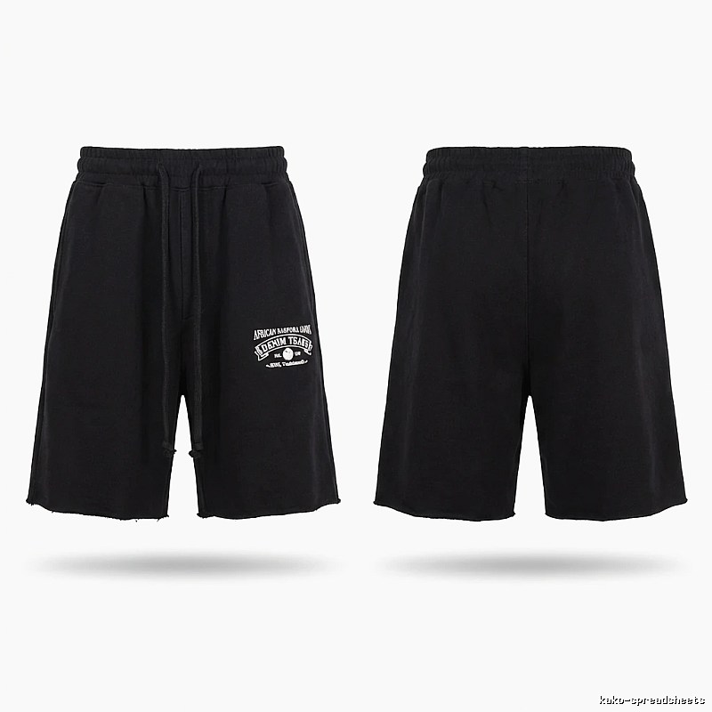 American casual black shorts of DENIM TEARS
