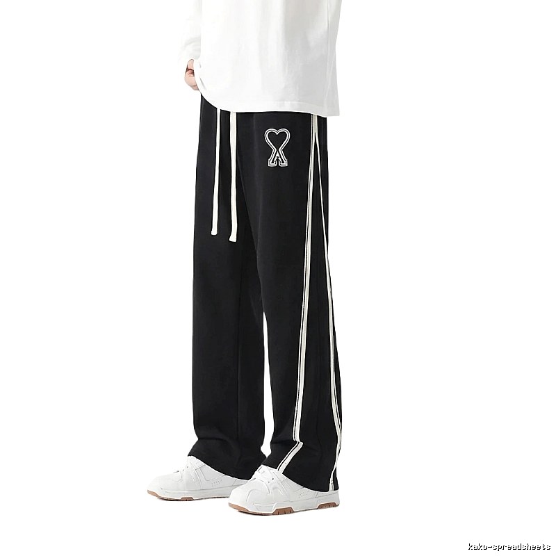 AMI fleece-lined warm black sweatpants