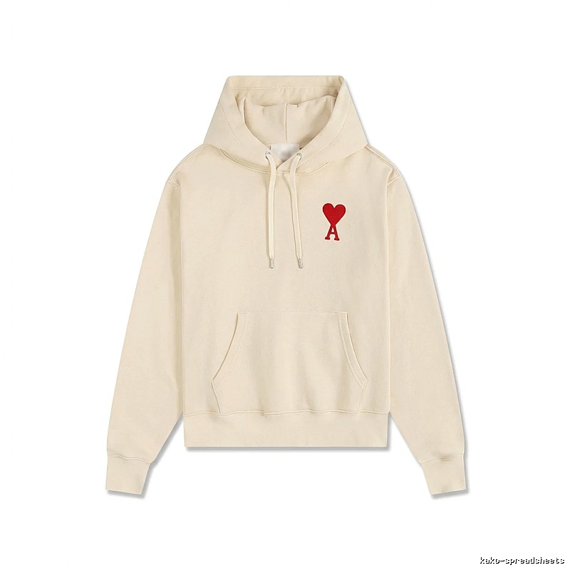 AMI Love Pattern Beige Sweatshirt