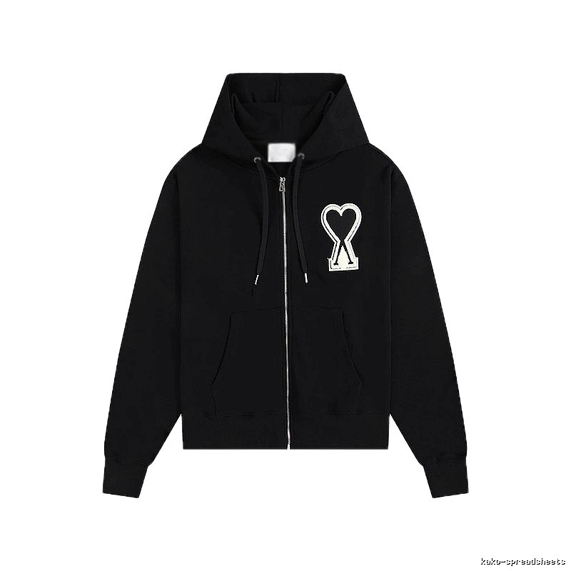 AMI Love Trendy and Cool Black Sweatshirt