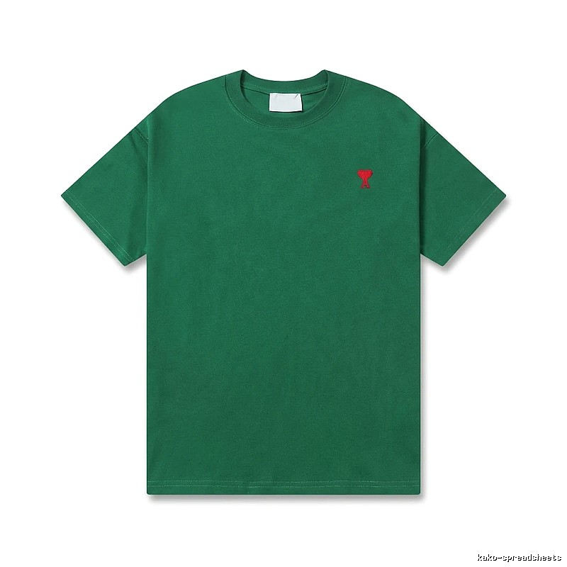 AMI minimalist style green T-shirt