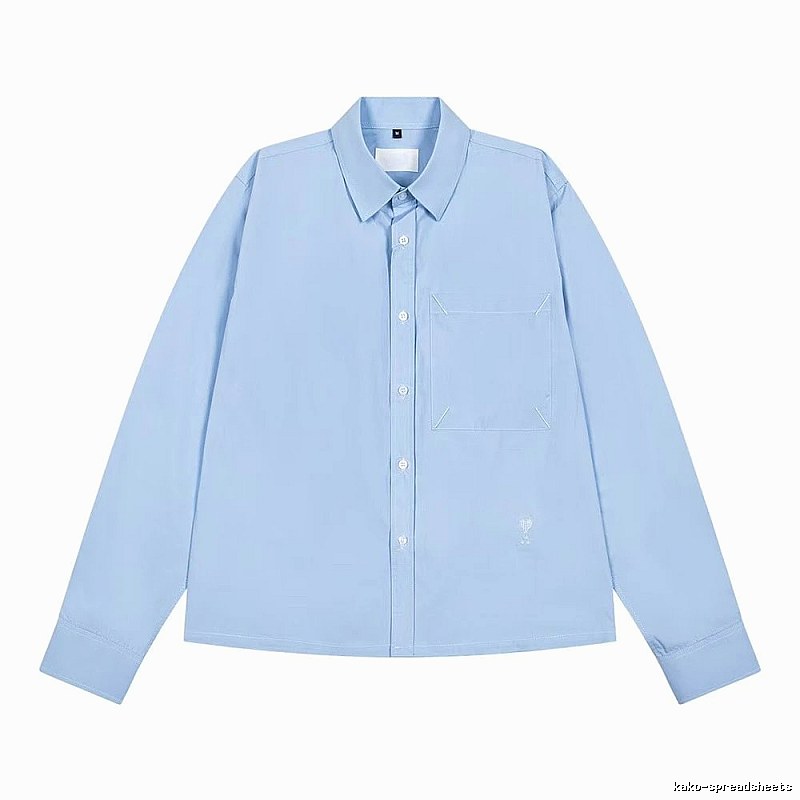 AMI minimalist style light blue shirt