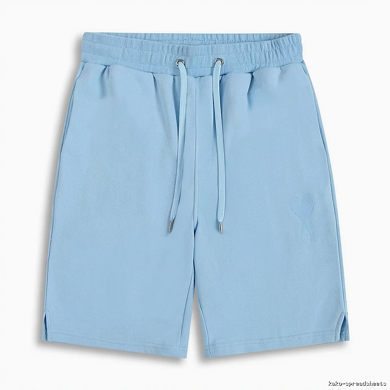 AMI minimalist style light blue shorts