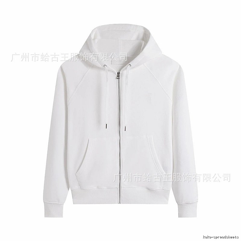 AMI minimalist style white hoodie