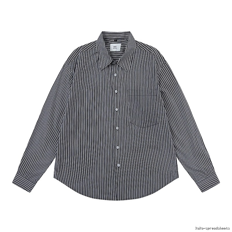 AMI Stripe Minimalist Style Shirt