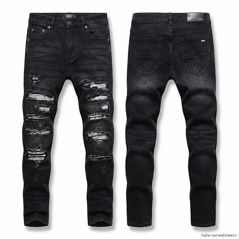 AMI Trendy Ripped Jeans with a Cool Style