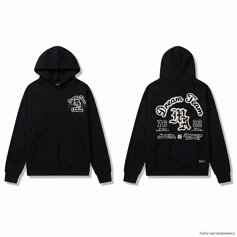 AMIRI Black Retro Hoodie