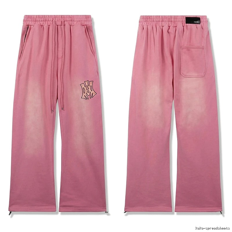 AMIRI casual style pink long trousers