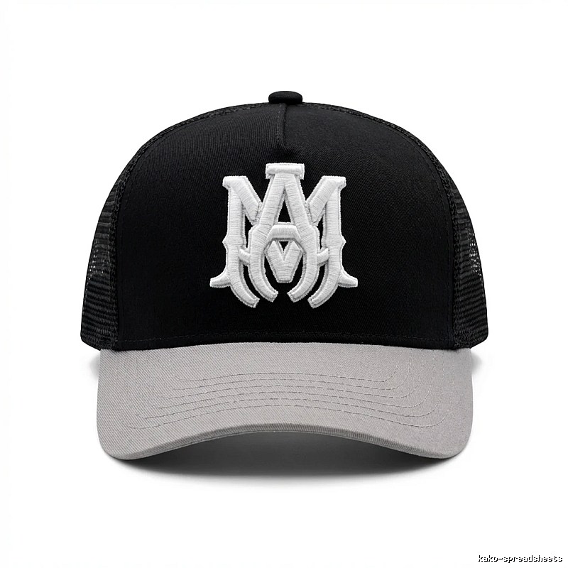 AMIRI Embroidered Trendy and Cool Black Hat