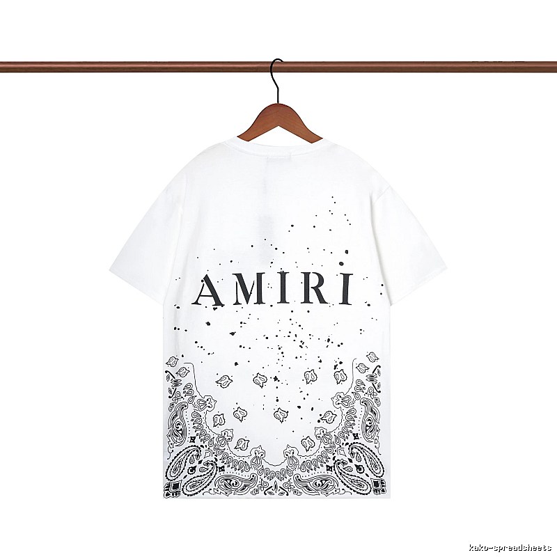 Amiri Gift Ready Graphic T-shirt White Blue Amiri with Standout Detail
