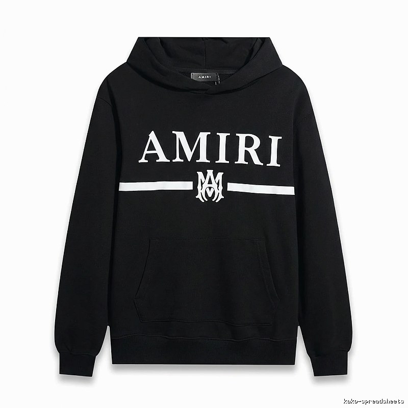 AMIRI Letter Print Black Sweatshirt