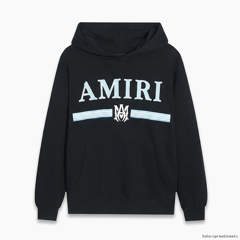 AMIRI letter-printing style black sweatshirt