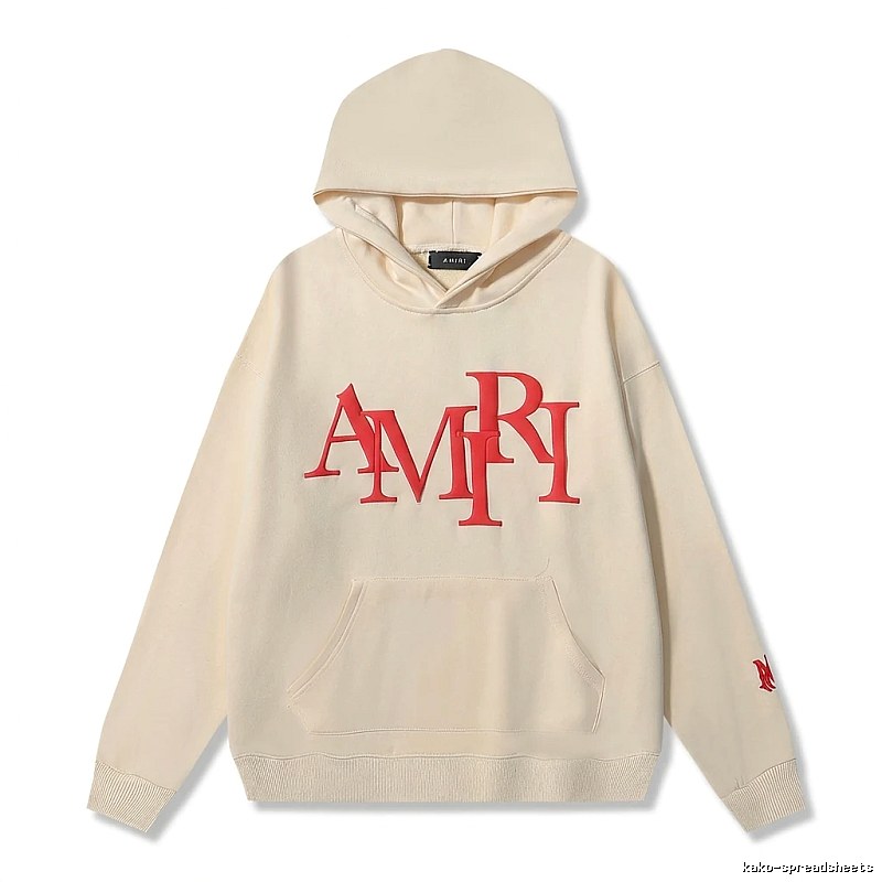 AMIRI Letter Style Beige Sweatshirt