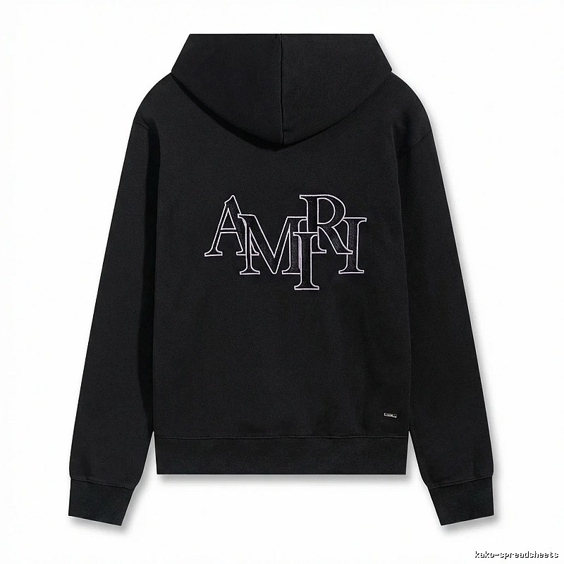 AMIRI letter-style black sweatshirt
