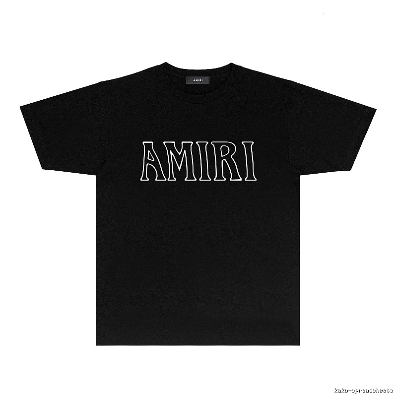 AMIRI minimalist style black T-shirt