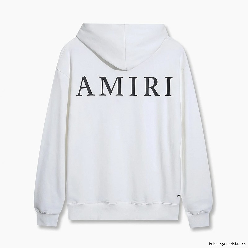 AMIRI minimalist style white hoodie