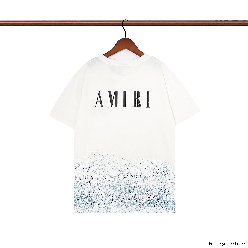 Amiri Relaxed Graphic T-shirt White Blue Amiri with Designer-Inspired Detail