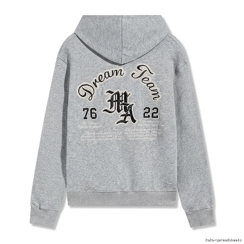 AMIRI Retro Style Grey Hoodie