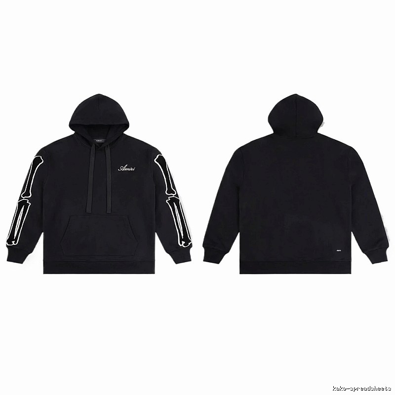 AMIRI Skull Style Black Hoodie