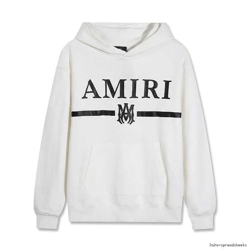 AMIRI Trendy Brand Letter Style White Hoodie