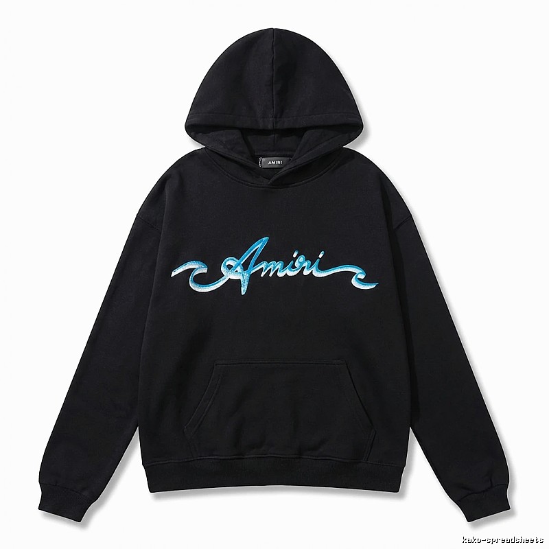 AMIRI Trendy Style Black Hoodie