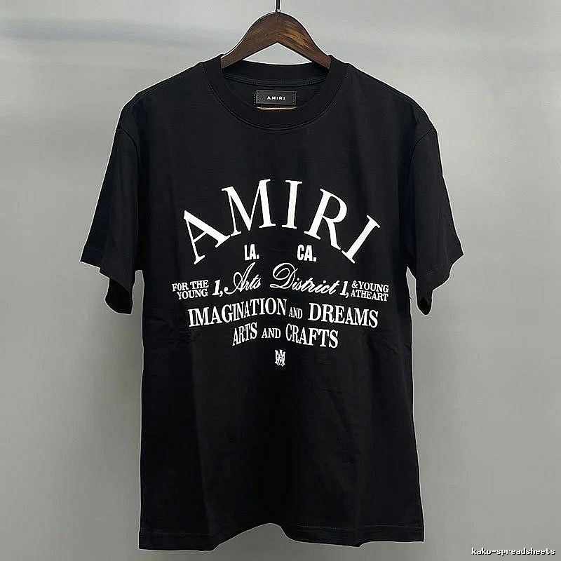 Amiri White Black Records Graphic T-Shirt Minimal Look