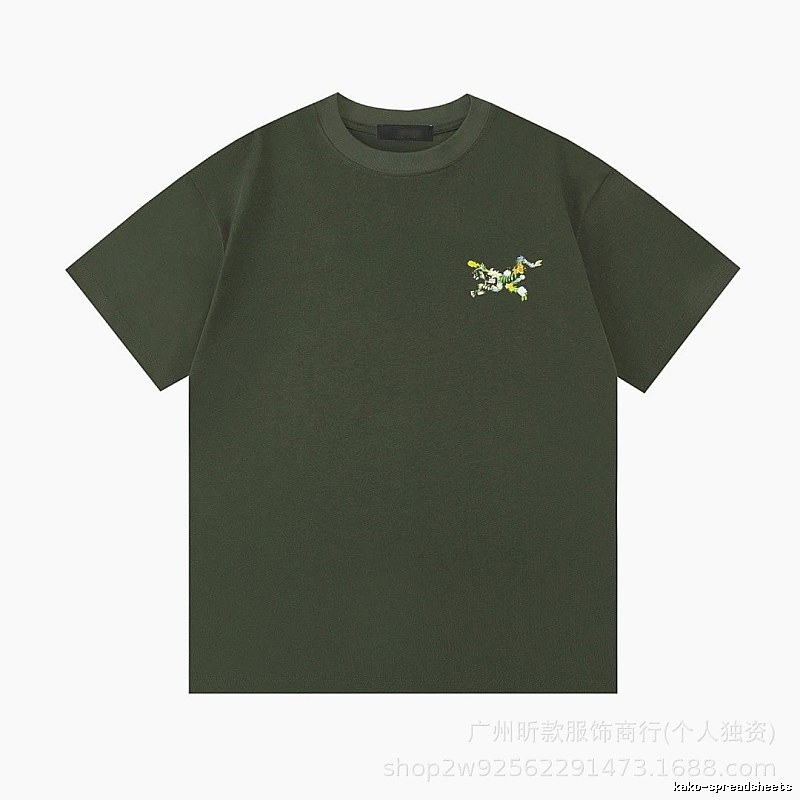 Arc'teryx Floral Logo Outdoor-style Army Green T-Shirt