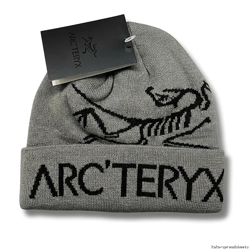 Arc'teryx minimalist style grey knitted hat