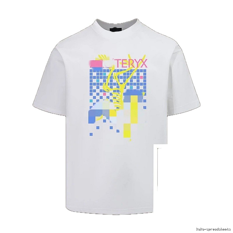 Arc'teryx Pixel Print Trendy Cool Style White T-Shirt