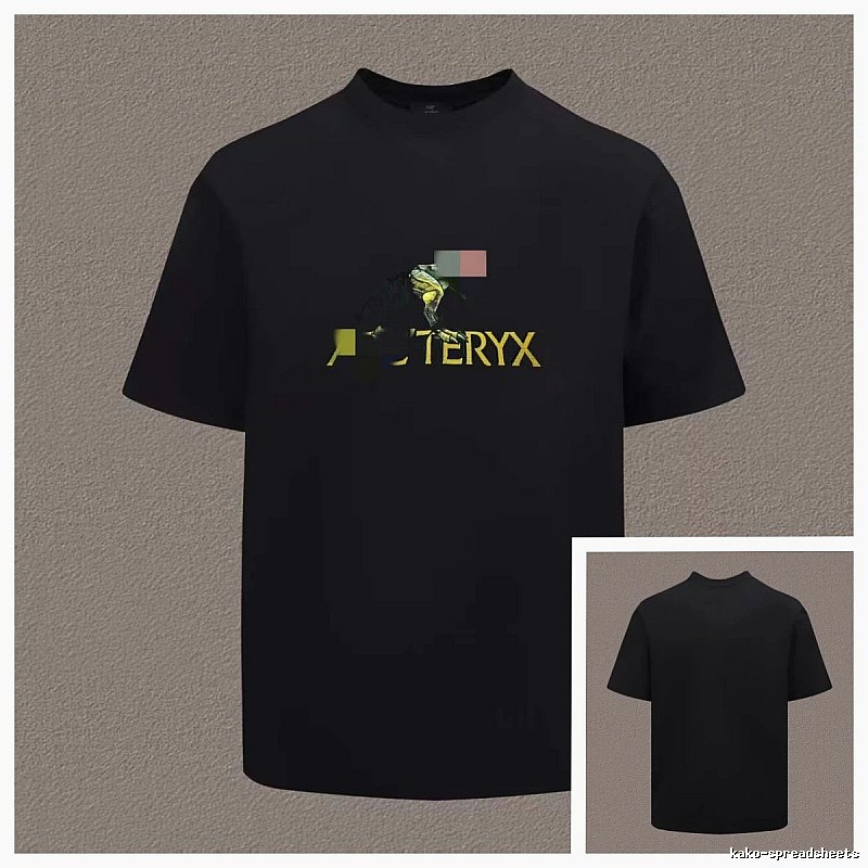 Arc'teryx Printed Outdoor Style Black Short Sleeve T-Shirt