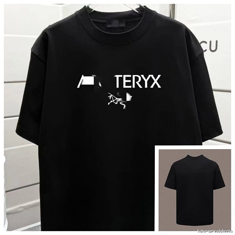 Arc'teryx Printed Techwear Style Black Short-sleeve T-shirt