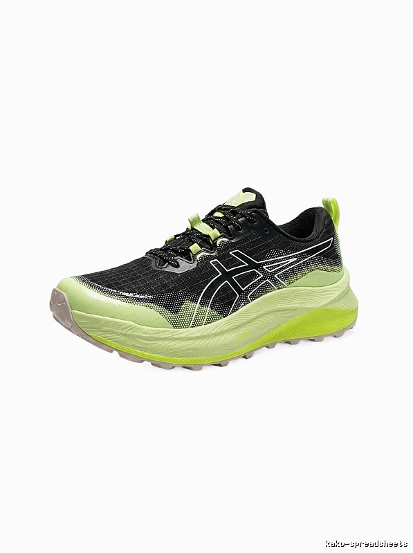 ASICS Off-Road Black and Green Sports Shoes