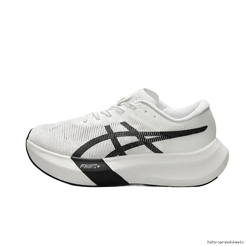 ASICS Speed Style Black and White Running Shoes