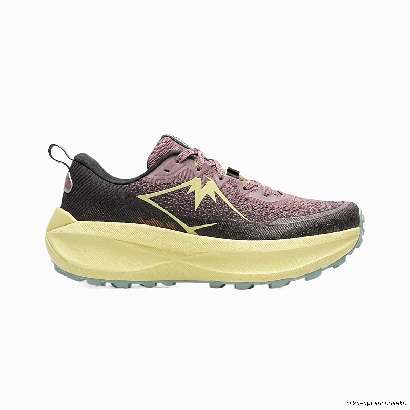 ASICS Trail Running Black and Pink Sneakers
