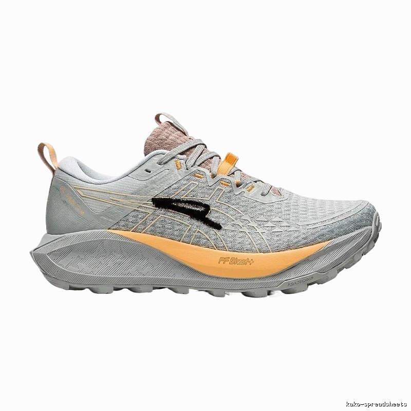 ASICS Trail Running Shoes in Ash and Orange