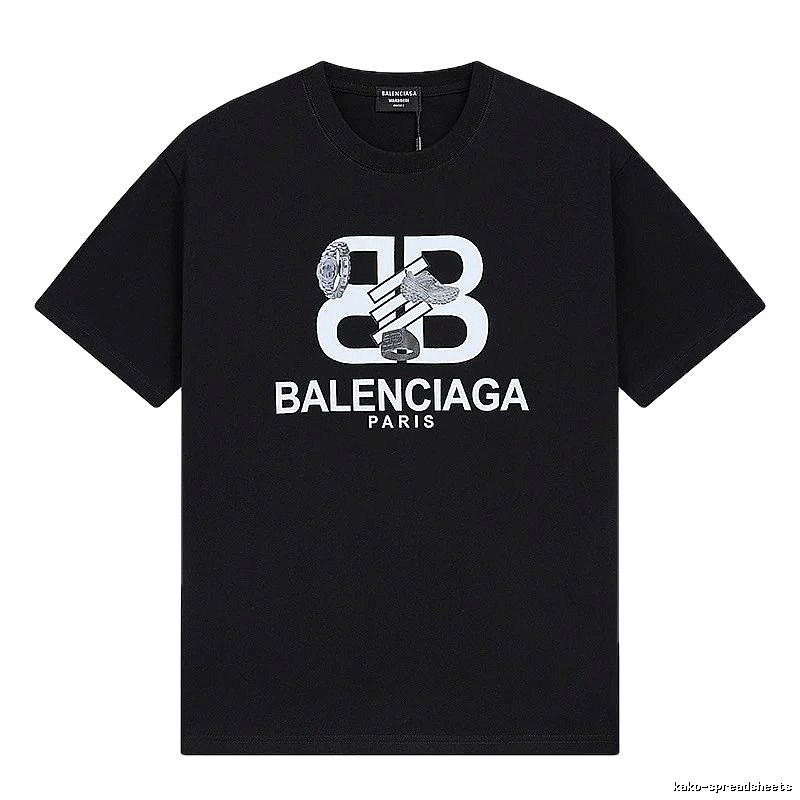 Balenciaga BB Print Short-sleeve Shirt