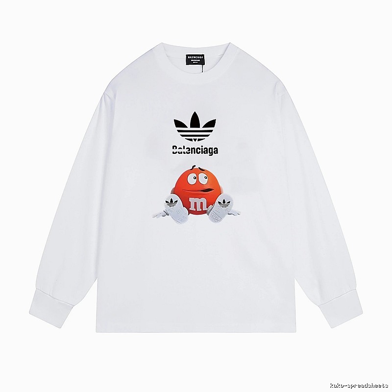 Balenciaga Co-branded Cartoon White Sweatshirt