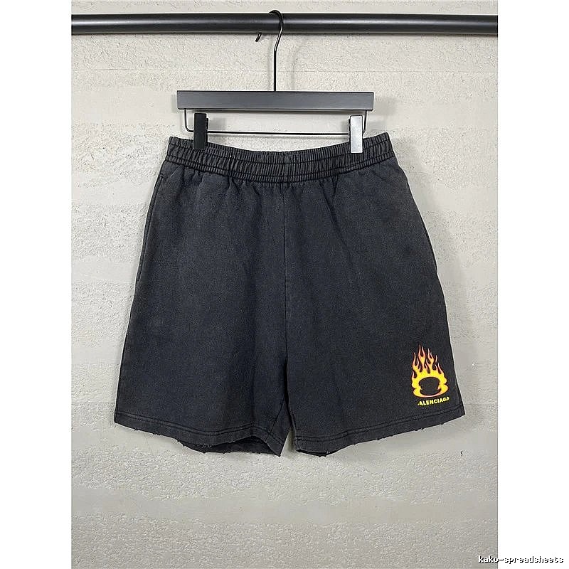 Balenciaga Flame Style Shorts