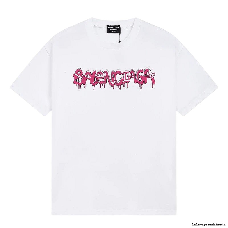 Balenciaga Graffiti Street Style White T-shirt
