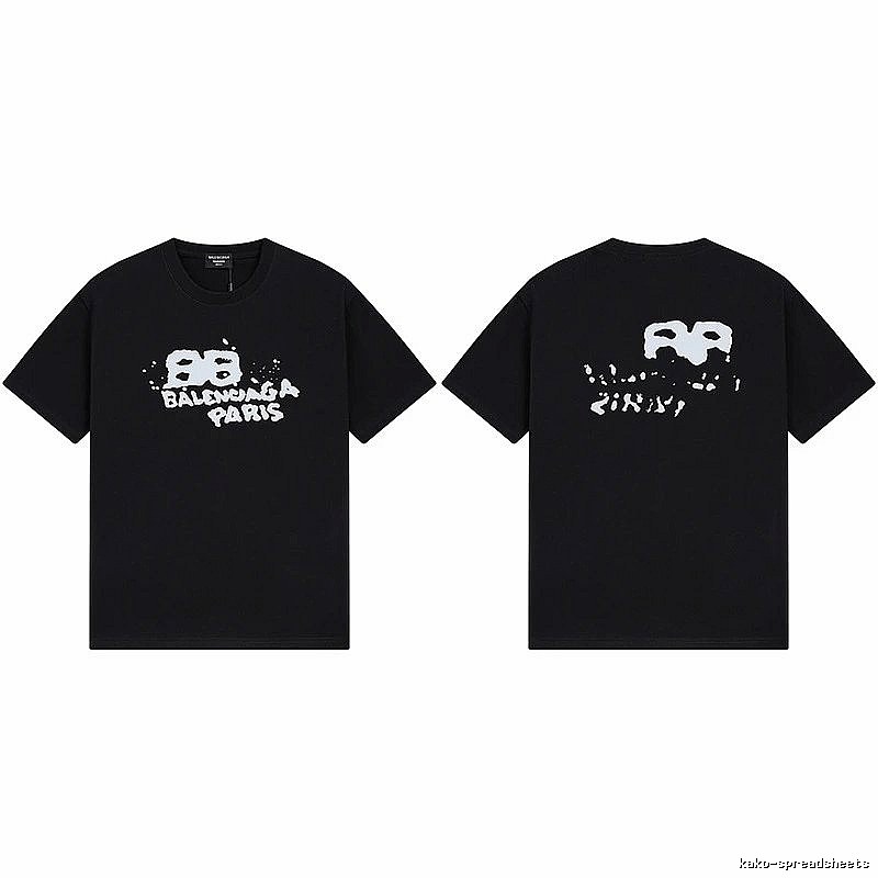 Balenciaga graffiti-style black T-shirt