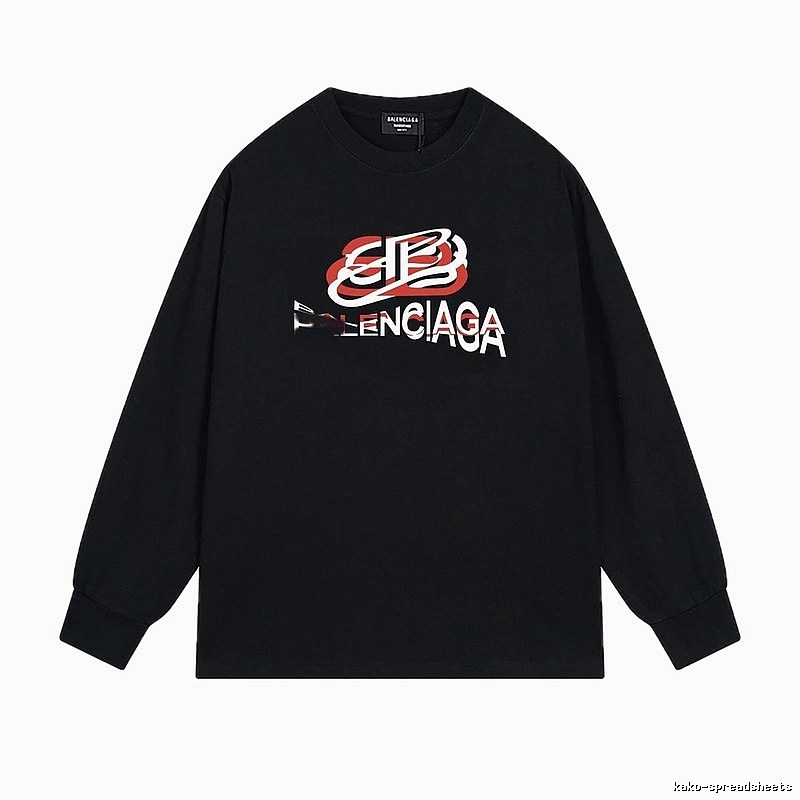 Balenciaga letter-style black T-shirt