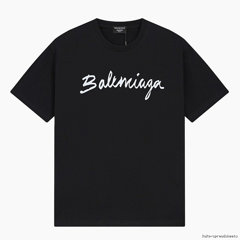Balenciaga minimalist style black T-shirt