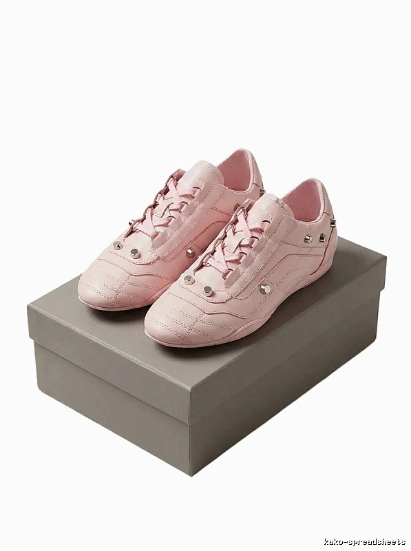 Balenciaga minimalist style pink shoes