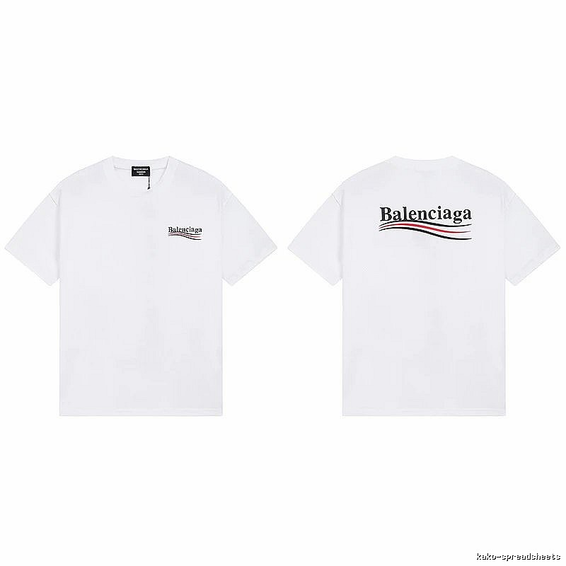 Balenciaga minimalist style white T-shirt