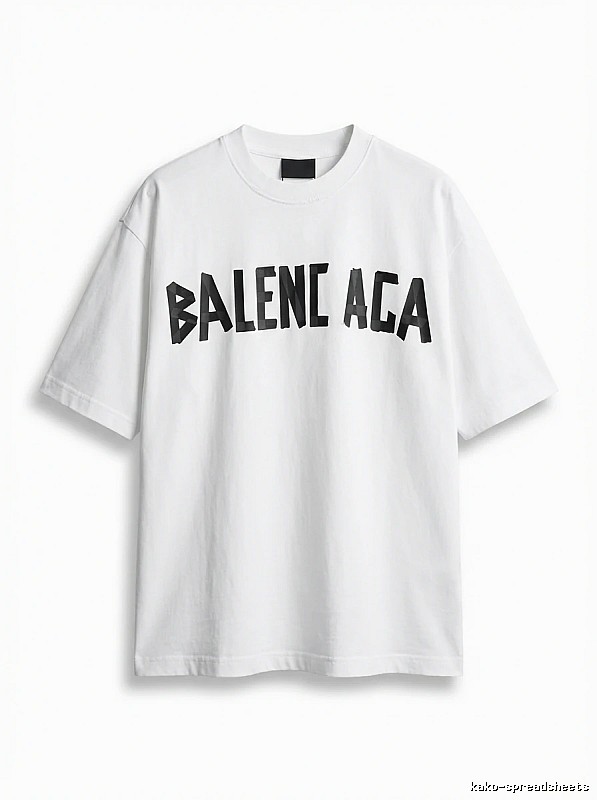 Balenciaga minimalist style white T-shirt