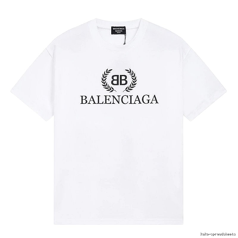 Balenciaga Printed Simple White T-shirt