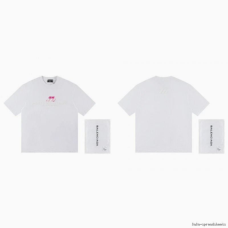 Balenciaga Printed Streetwear-style White T-Shirt