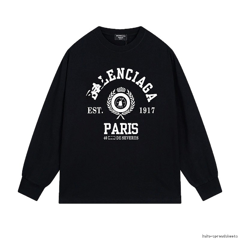 Balenciaga retro black long-sleeve