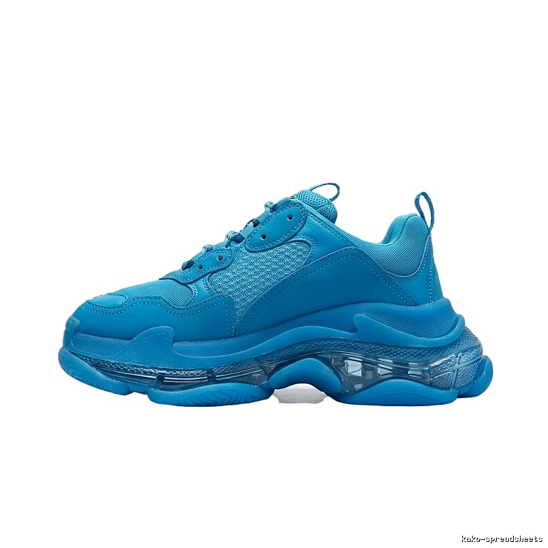 Balenciaga retro-style blue shoes